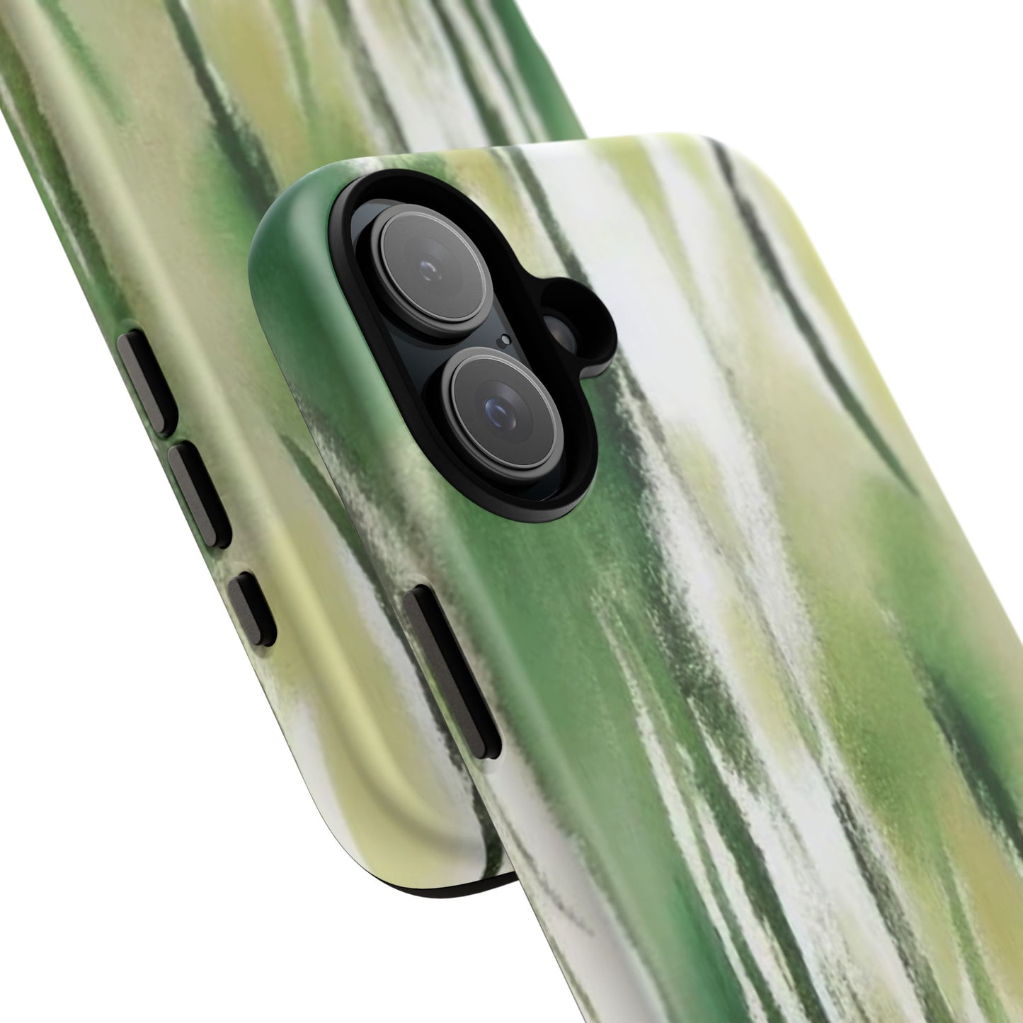 Abstract Green Phone Case - Modern Tough Cases for Nature Lovers, Gift for Students, Eco-Friendly, Stylish Protection