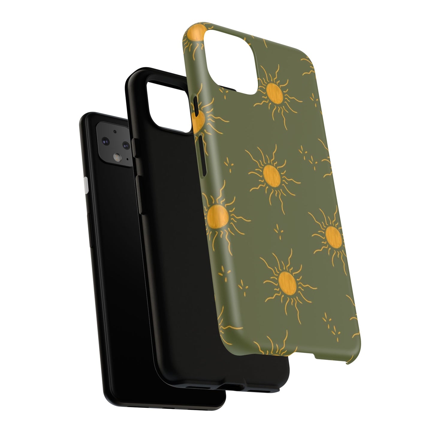 Bohemian Phone Case with Sun Design | Tough Cases for Nature Lovers, Eco-Friendly Gifts, Summer Vibes, Unique Cases, Celestial Decor