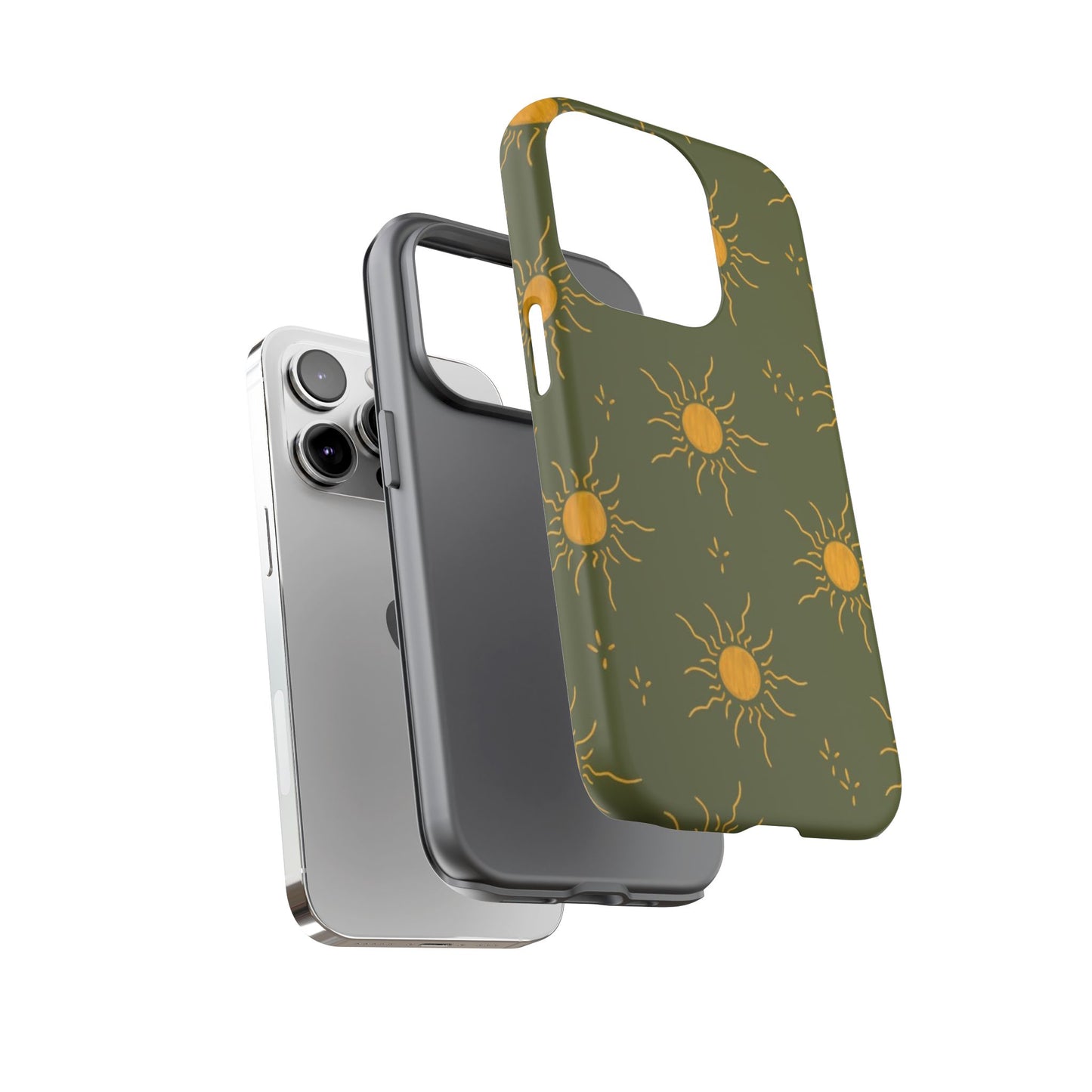 Bohemian Phone Case with Sun Design | Tough Cases for Nature Lovers, Eco-Friendly Gifts, Summer Vibes, Unique Cases, Celestial Decor