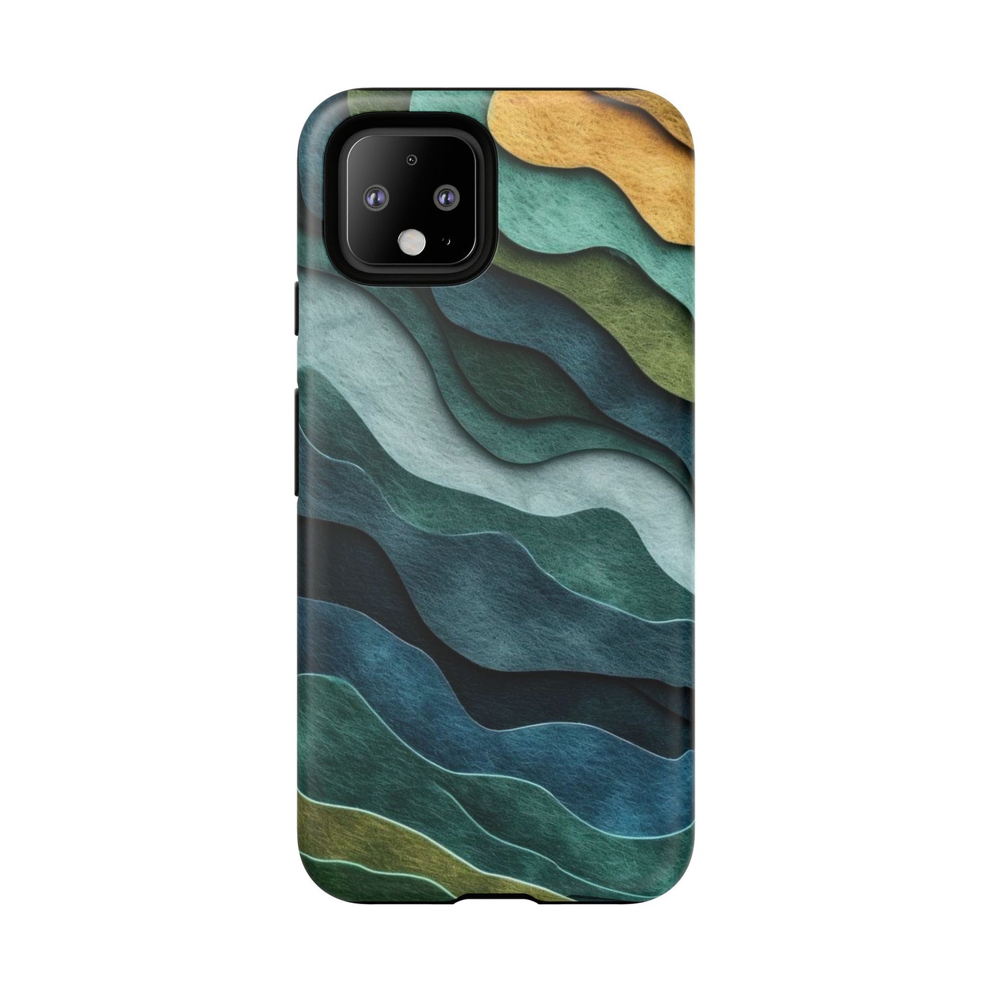 Artistic Phone Case - Waves Design, Eco-Friendly, Unique Gifts, Trendy Accessories, Perfect for Nature Lovers, Christmas Gift