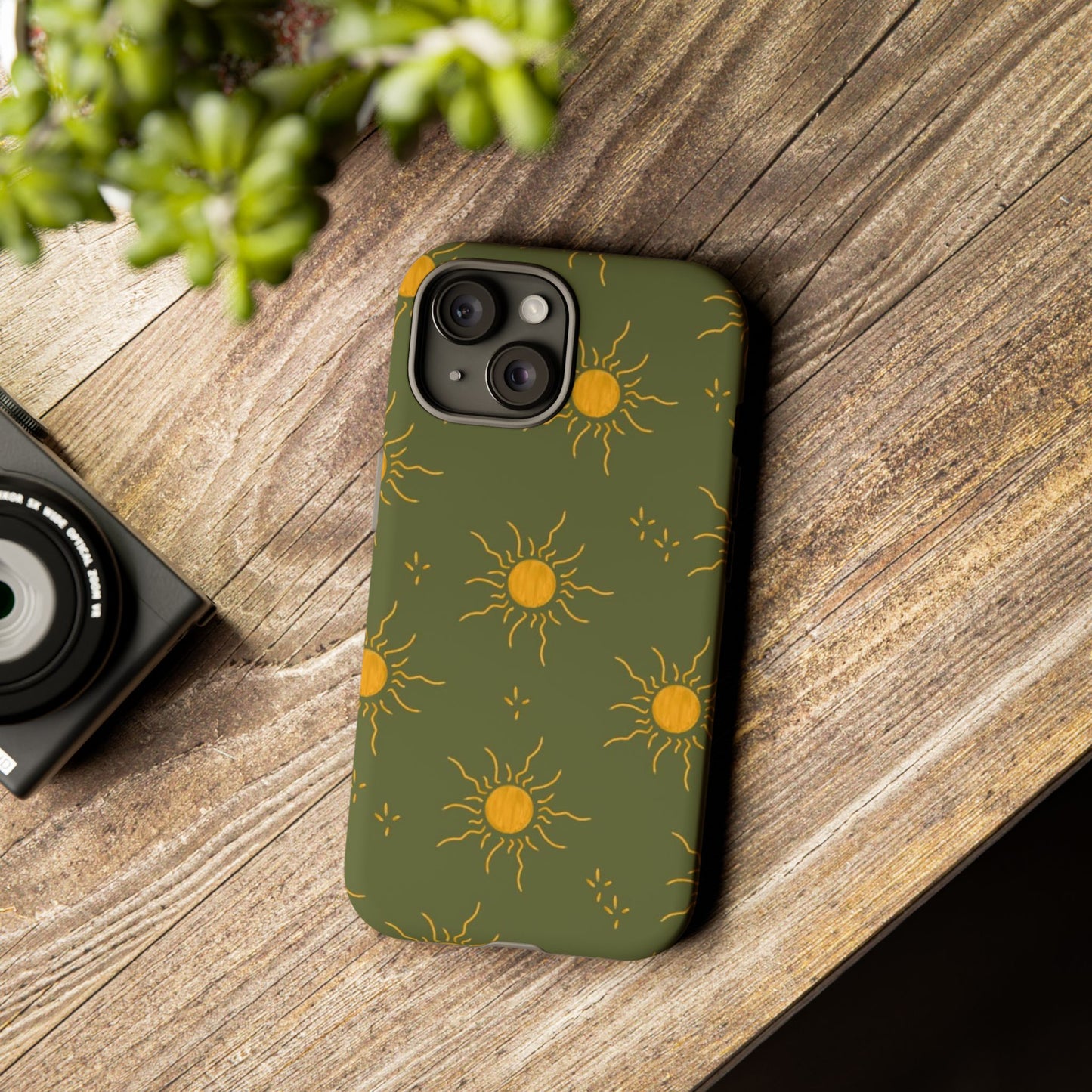 Bohemian Phone Case with Sun Design | Tough Cases for Nature Lovers, Eco-Friendly Gifts, Summer Vibes, Unique Cases, Celestial Decor