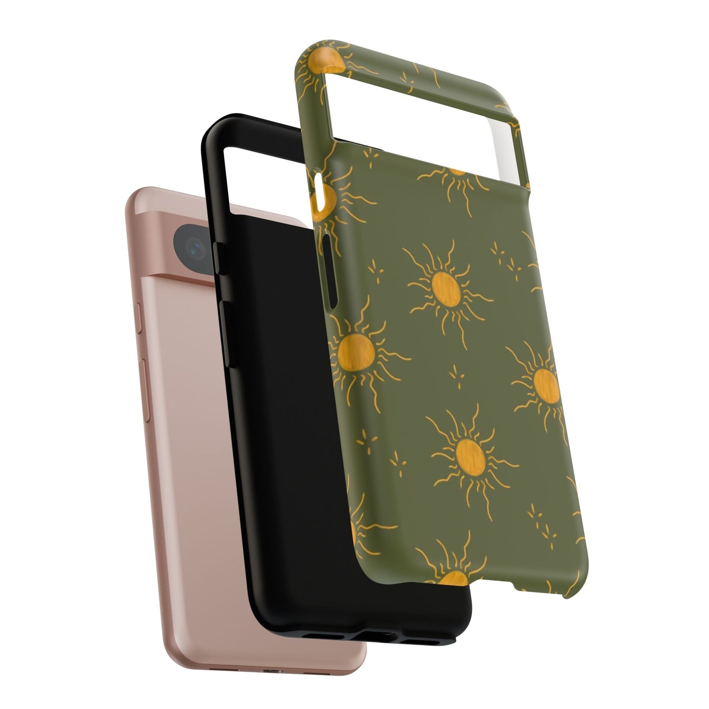 Bohemian Phone Case with Sun Design | Tough Cases for Nature Lovers, Eco-Friendly Gifts, Summer Vibes, Unique Cases, Celestial Decor