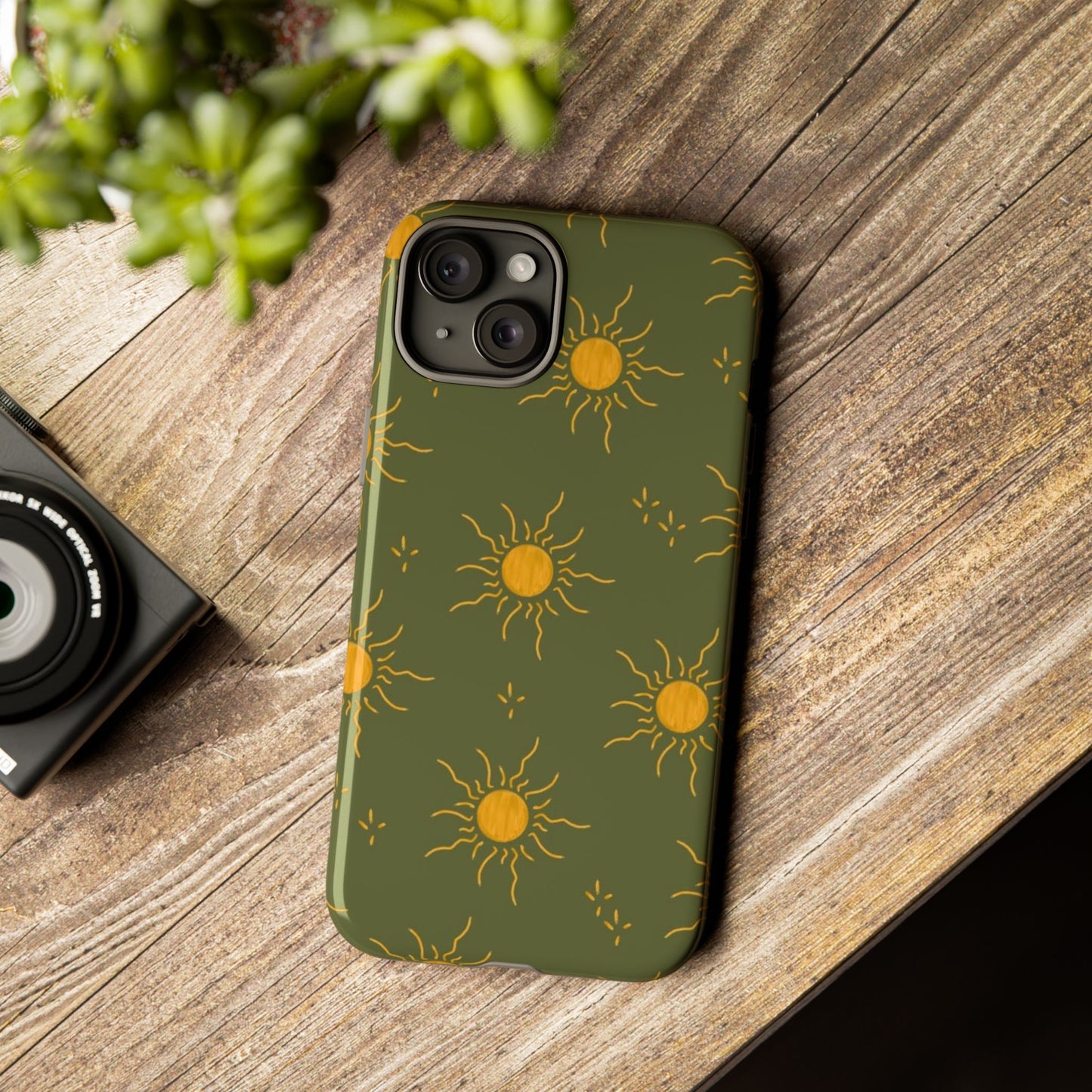 Bohemian Phone Case with Sun Design | Tough Cases for Nature Lovers, Eco-Friendly Gifts, Summer Vibes, Unique Cases, Celestial Decor