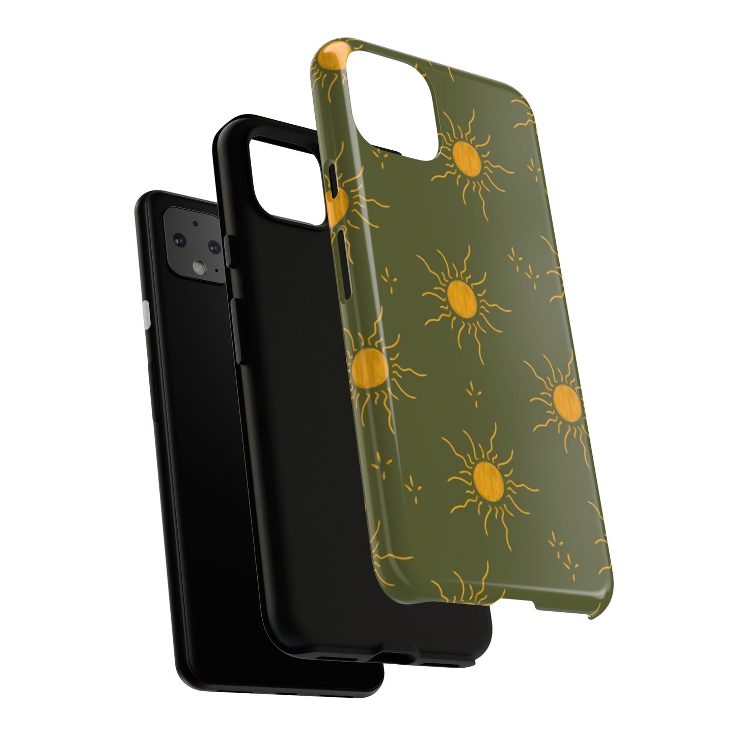 Bohemian Phone Case with Sun Design | Tough Cases for Nature Lovers, Eco-Friendly Gifts, Summer Vibes, Unique Cases, Celestial Decor