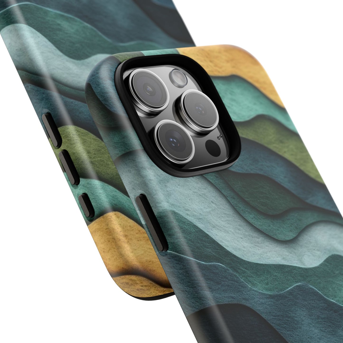 Artistic Phone Case - Waves Design, Eco-Friendly, Unique Gifts, Trendy Accessories, Perfect for Nature Lovers, Christmas Gift