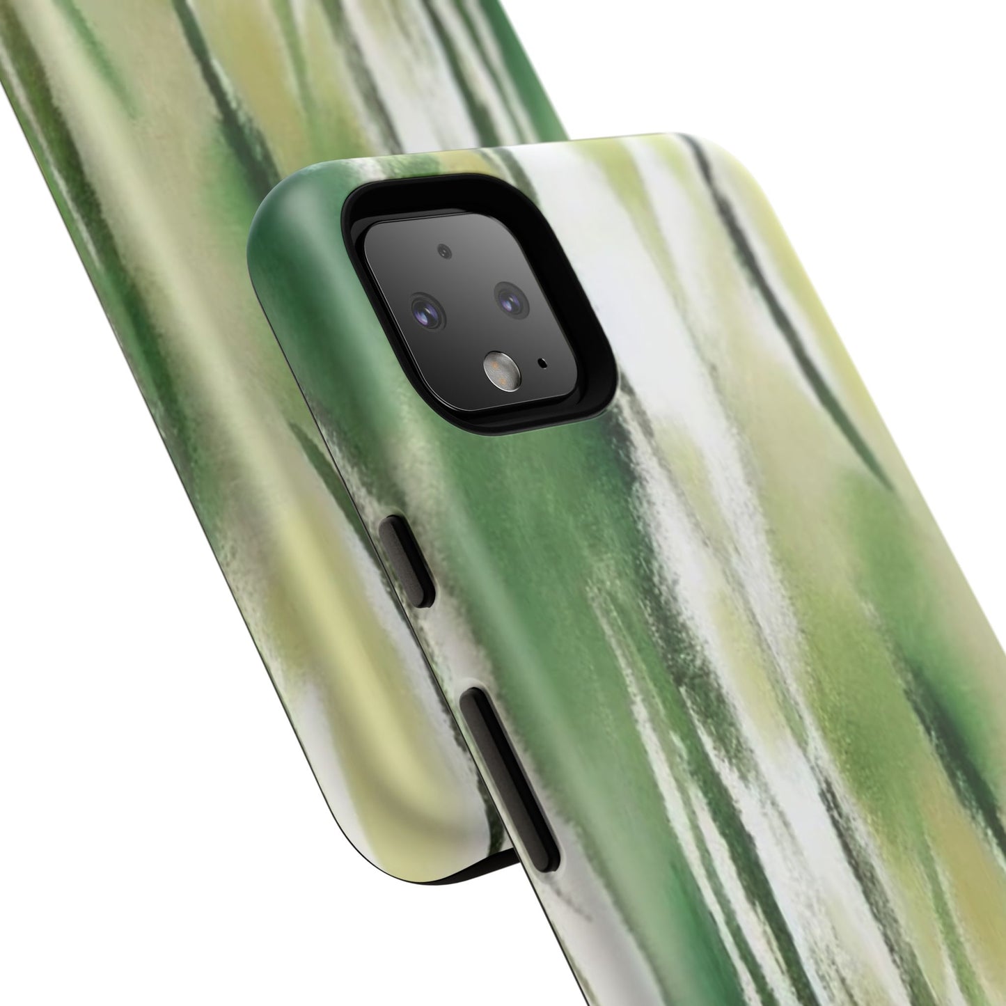 Abstract Green Phone Case - Modern Tough Cases for Nature Lovers, Gift for Students, Eco-Friendly, Stylish Protection