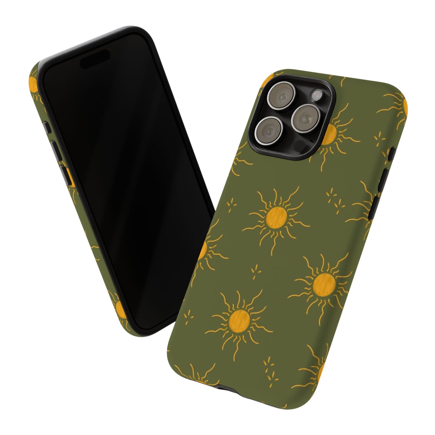 Bohemian Phone Case with Sun Design | Tough Cases for Nature Lovers, Eco-Friendly Gifts, Summer Vibes, Unique Cases, Celestial Decor