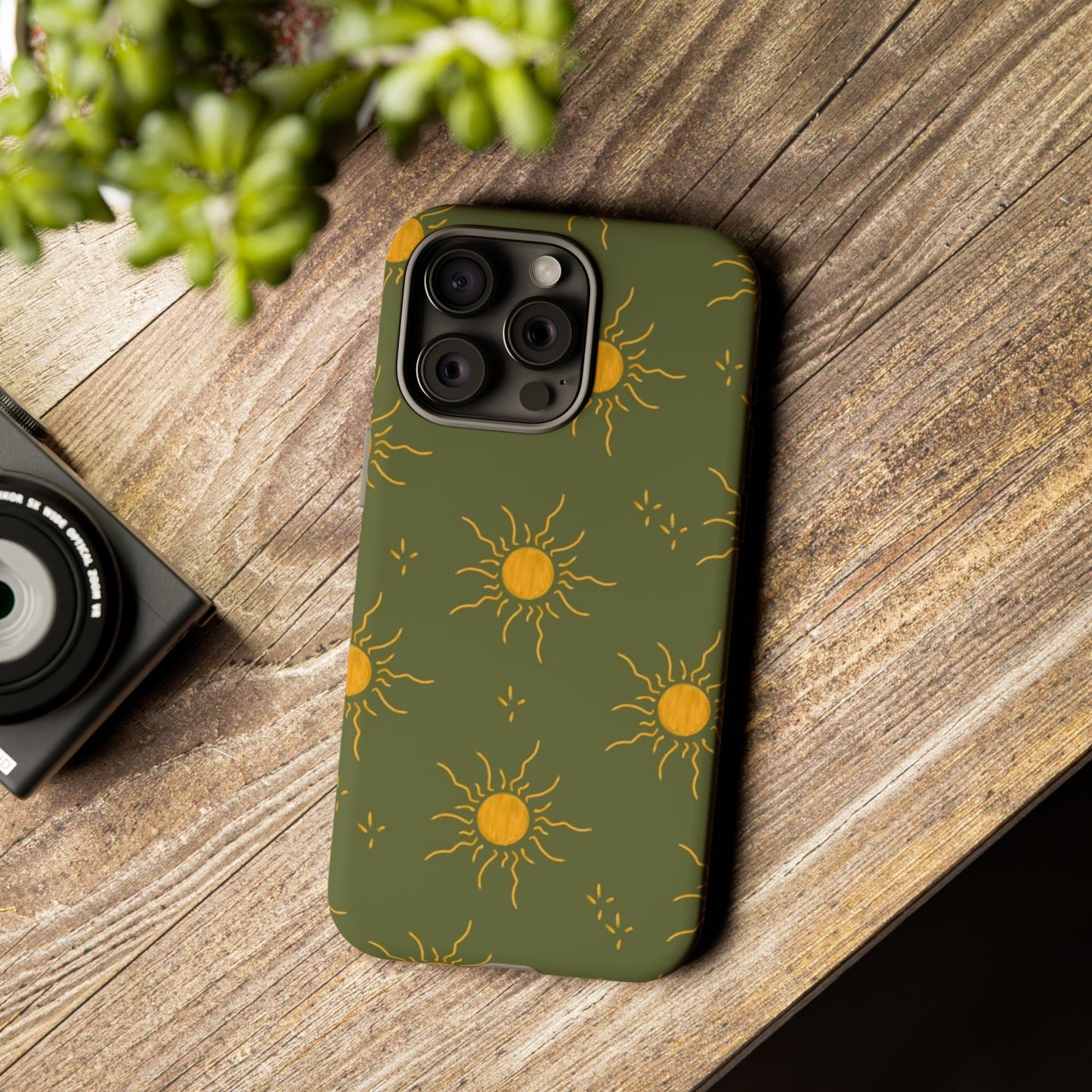 Bohemian Phone Case with Sun Design | Tough Cases for Nature Lovers, Eco-Friendly Gifts, Summer Vibes, Unique Cases, Celestial Decor