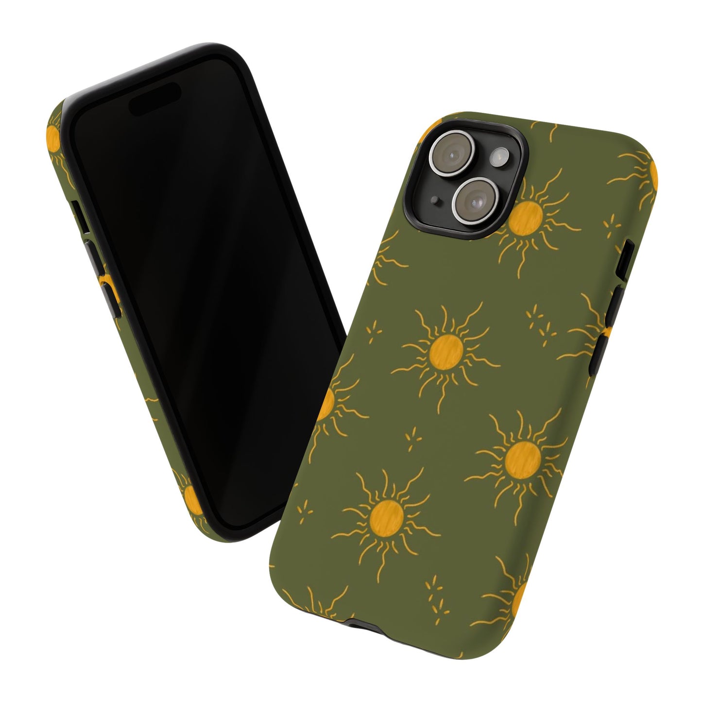 Bohemian Phone Case with Sun Design | Tough Cases for Nature Lovers, Eco-Friendly Gifts, Summer Vibes, Unique Cases, Celestial Decor