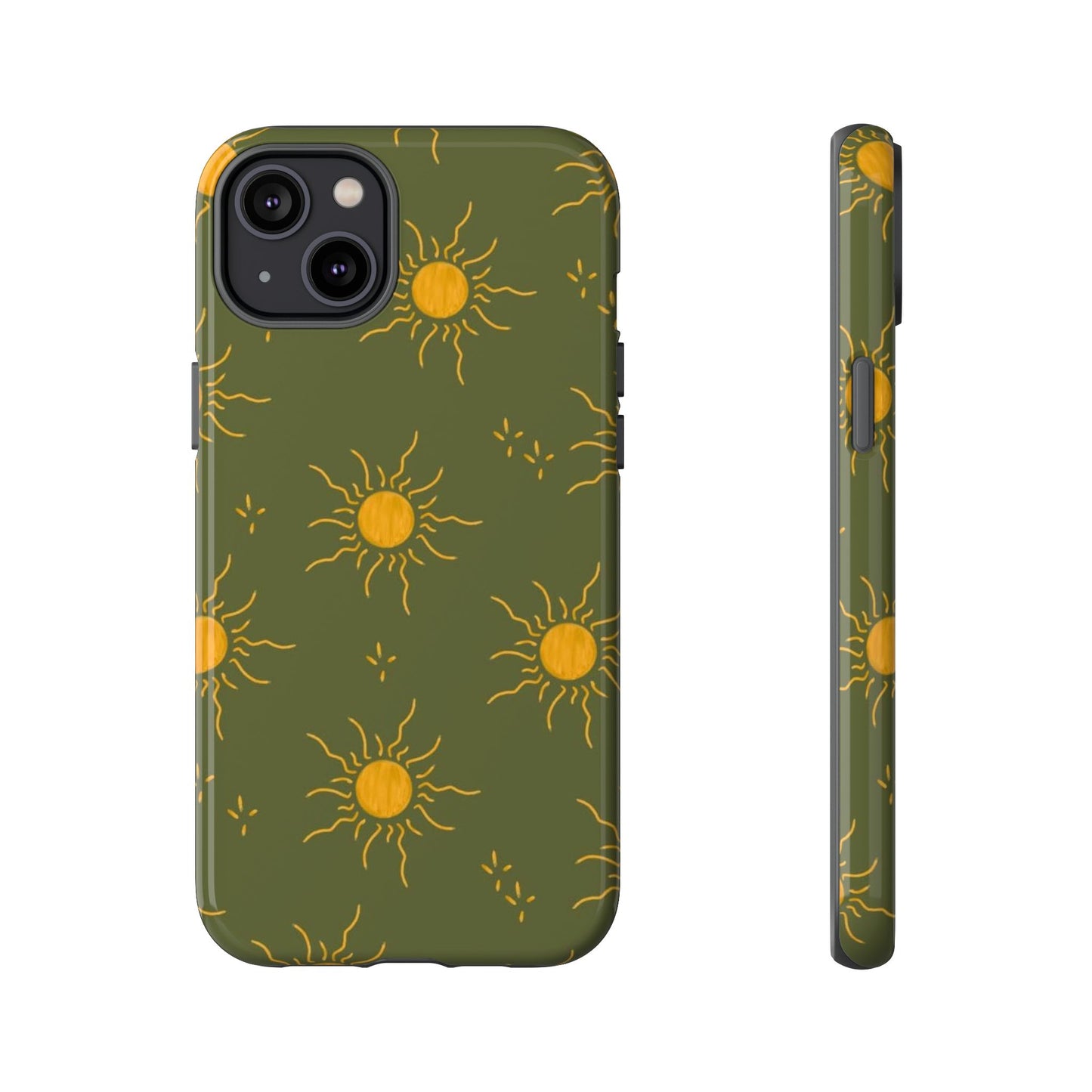 Bohemian Phone Case with Sun Design | Tough Cases for Nature Lovers, Eco-Friendly Gifts, Summer Vibes, Unique Cases, Celestial Decor