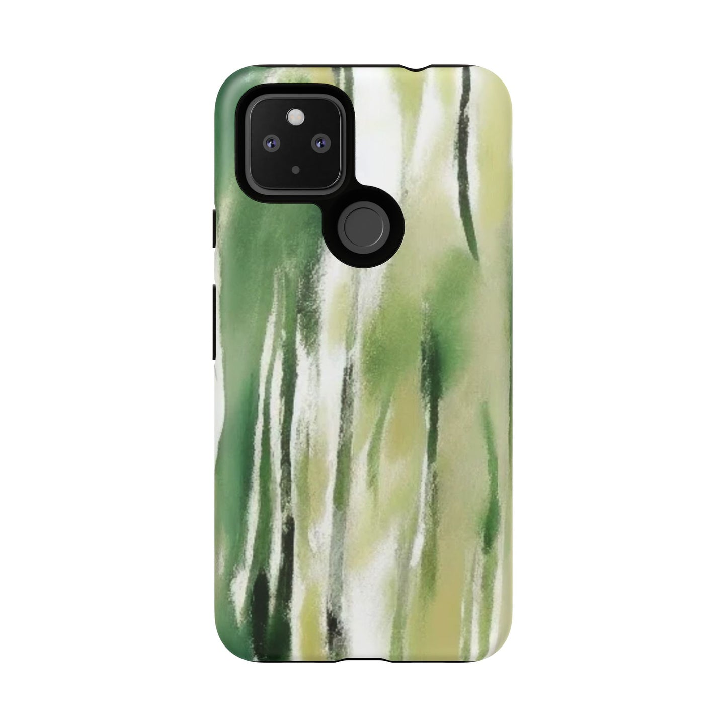 Abstract Green Phone Case - Modern Tough Cases for Nature Lovers, Gift for Students, Eco-Friendly, Stylish Protection