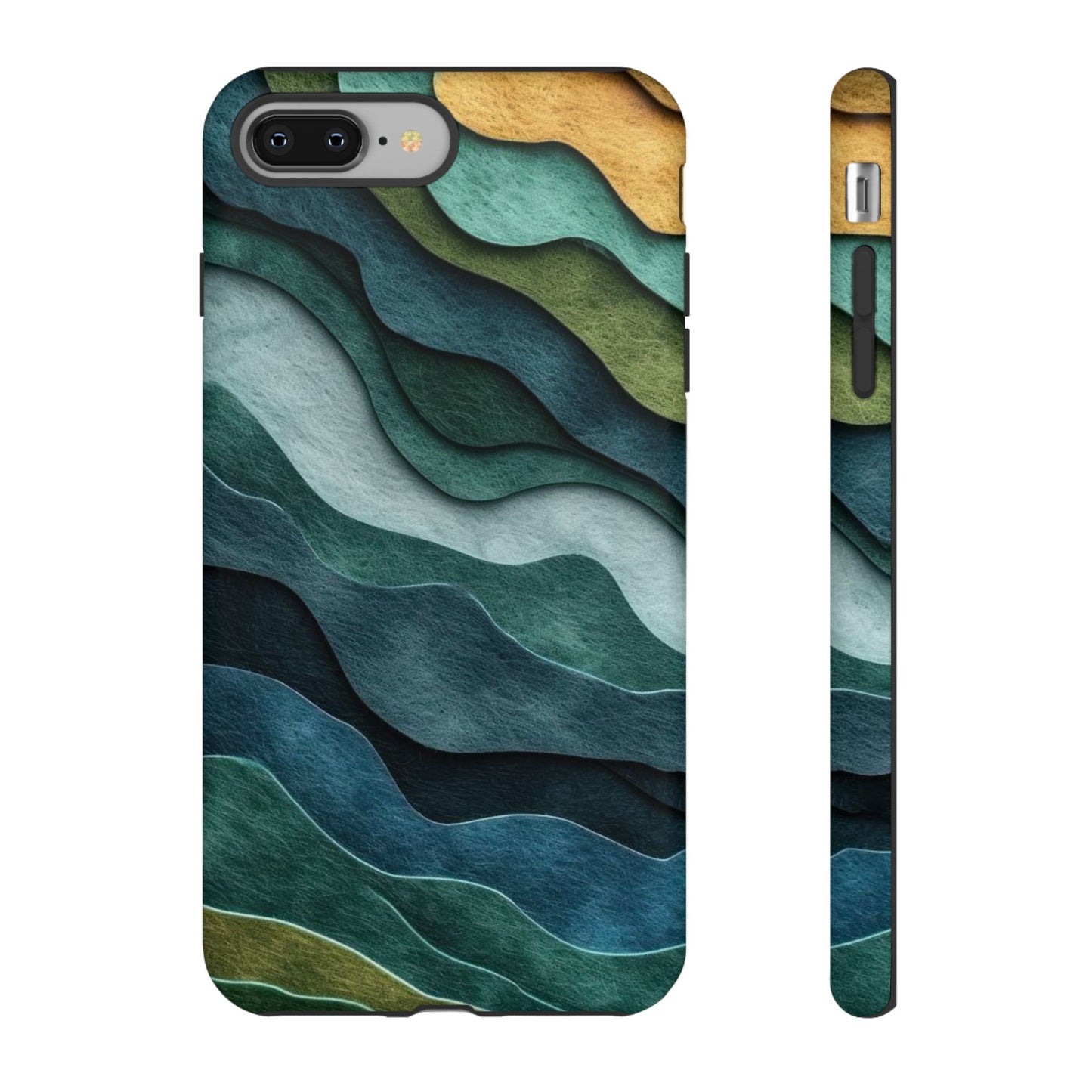 Artistic Phone Case - Waves Design, Eco-Friendly, Unique Gifts, Trendy Accessories, Perfect for Nature Lovers, Christmas Gift